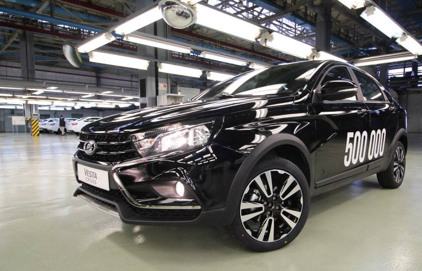 Выпущена 500-тысячная LADA Vesta